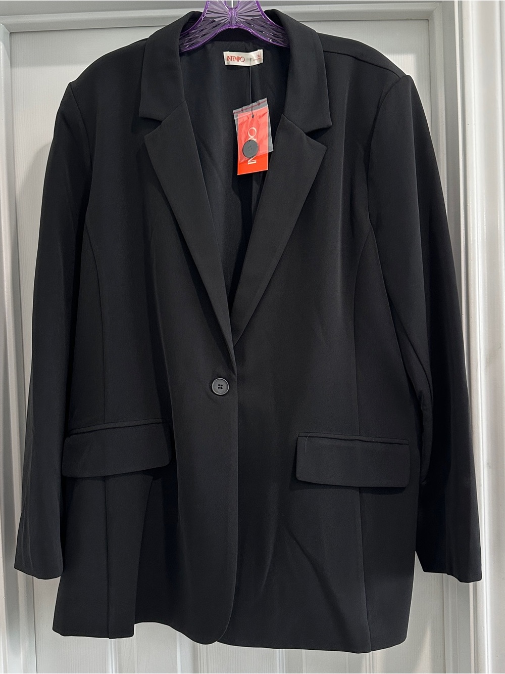 Intempo Black Single-Button Women's Blazer - NWT - XL